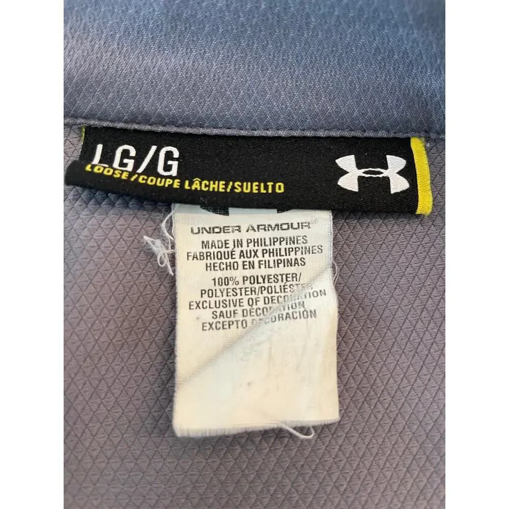 Under Armour Gray and White Track Jacket Large - Picture 5 of 12